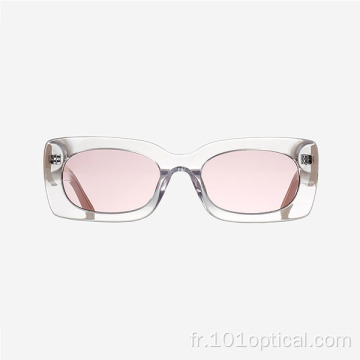 Lunettes de soleil rectangulaires en acétate pour femmes